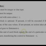 Branching Statements In C Part 5 Switch Statement