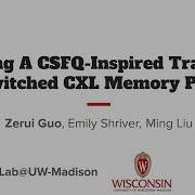 NSDI 26 Building A CSFQ Inspired Transport For Switched CXL Memory Pooling