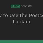 How To Use The Postcode Lookup