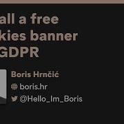 Install A Free Cookies Banner For GDPR