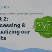 Python Project Recognizing Handwritten Digits 2 Processing And Visualizing Our Digits