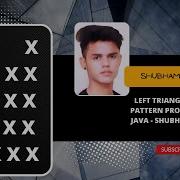 Left Triangle Star Pattern Program In JAVA Shubhamvsnv