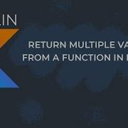 Multiple Values Return From A Kotlin Function