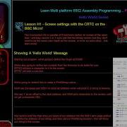 Hello World On The BBC Micro 6502 Assembly Lesson H1