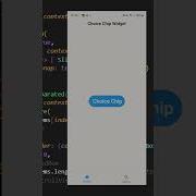 Choice Chip Widget In Flutter
