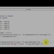 Visual Basic ARRAYS Sales Amount Sum And Average