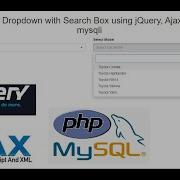 Dependent Dropdown With Search Box Using JQuery Ajax And PHP Mysqli
