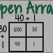 Open Array The Visual Way To Multiply Two Digit Numbers Some Kids LOVE This