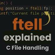 How To Get Current File Position In C Using Ftell Function C Programming File Handling Tutorial