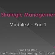 Module 5 Part 1 Strategy Implementation