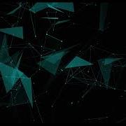 Plexus Abstract Multicolored Geometrical Lines With Moving Triangles And Dots On A Black Background