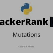 Mutations HackerRank Solution