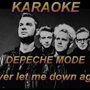 DEPECHE MODE Never Let Me Down Again Karaoke Cover