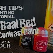 Contrast Baal Red On Leadbelcher Spray Demo Fresh Tips Mini Painting Tutorial