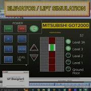 Elevator Lift Simulation Using HMI GOT2000 Mitsubishi Hmi Shorts Elevator Lift Mitsubishi