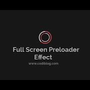 Create Full Screen Page Preloader Effect By JQuery