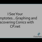I See Your Asymptotes Graphing And Discovering Conics With CP Net