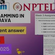 NPTEL Programming In Java Week 3 Programming Assignment3 Answers Solution 2025 Jan Swayam