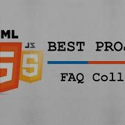 HTML CSS JS Best Project 12 FAQ Collapse