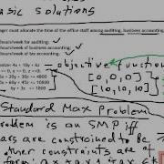 Linear Programming Part 06 Standard Maximization Problems Feasible Vectors Slack Variables