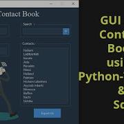 Creating A Sleek Contact Book App With Python And Tkinter App Showcase