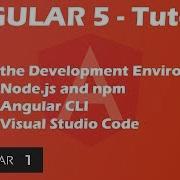 Angular 5 Tutorial Development Environment Install Node JS NPM Angular CLI Visual Studio Code 1