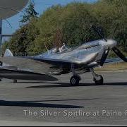 Silver Spitfire Startup At Paine Field