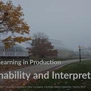 Explainability And Interpretability ML In Production Course CMU Lecture 19