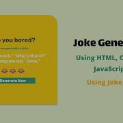 Joke Generator Using HTML CSS And JavaScript Fun Web Development Project