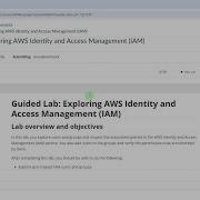 Guided Lab Exploring AWS Identity And Access Management Module 3 Securing Access Cloud Architect