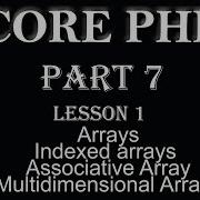 Php Tutorial Core PHP In Hindi Part 7 Arrays