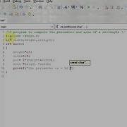 C Program To Compute The Perimeter And Area Of A Rectangle