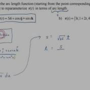 13 3 3a Parameterizing A Vector Valued Function In Terms Of Arc Length