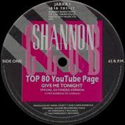 Shannon Give Me Tonight Special Extended Version