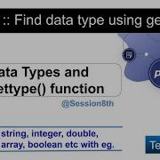 Learn PHP In Hindi Data Type Gettype Function In PHP Tutorial For Beginners PHP Session8th