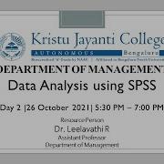 SPSS Workshop Day 2 Introduction To SPSS Normality Reliability Descriptive Analysis 26 Oct 2021