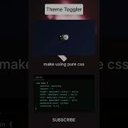Pure CSS Dark Mode Toggle Shorts Coding Css Tailwindcss
