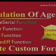 Calculation Of Age And Create Custom Formula And Addin VBA Macros DateSerial DateDiff Function