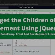 Target The Children Of An Element Using JQuery JQuery FreeCodeCamp Tutorial