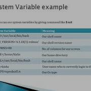 Shell Scripting LINUX UNIX Tutorial 3 User Defined System Variables Types