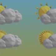 Weather Forecast Lowpoly Icons