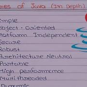Explain Features Of Java In Detail In Hindi Java Programming