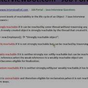 Java Interview Question And Answer Strong Softly Weak Phantom Unreachable Reference In Java