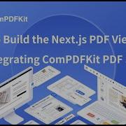 How To Build The Next Js PDF Viewer ComPDFKit PDF SDK Web