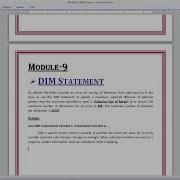 GW BASIC ARRAYS Lecture 9 DIM STATEMENT WITH PROGRAM