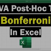 Perform ANOVA Post Hoc Tests Bonferroni Correction In Excel