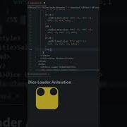 Die Loader Animation HTML And CSS Tutorial For Beginners 2022 Shorts Coding