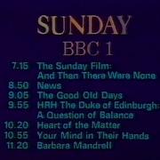 Sunday 23rd May 1982 BBC1 Sense And Sensibility Antiques Roadshow News Moira Stuart