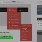 CSS Menu Creator Visual Design User Interface For Windows And Mac