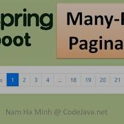 Spring Boot Many Page Pagination Using Thymeleaf And Bootstrap